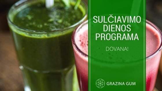 Sulčių ir kokteilių dienos programa! Super detox!.
