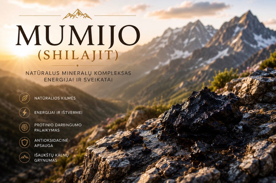 Mumijo (Shilajit): Natūralus Energijos ir Sveikatos Šaltinis
