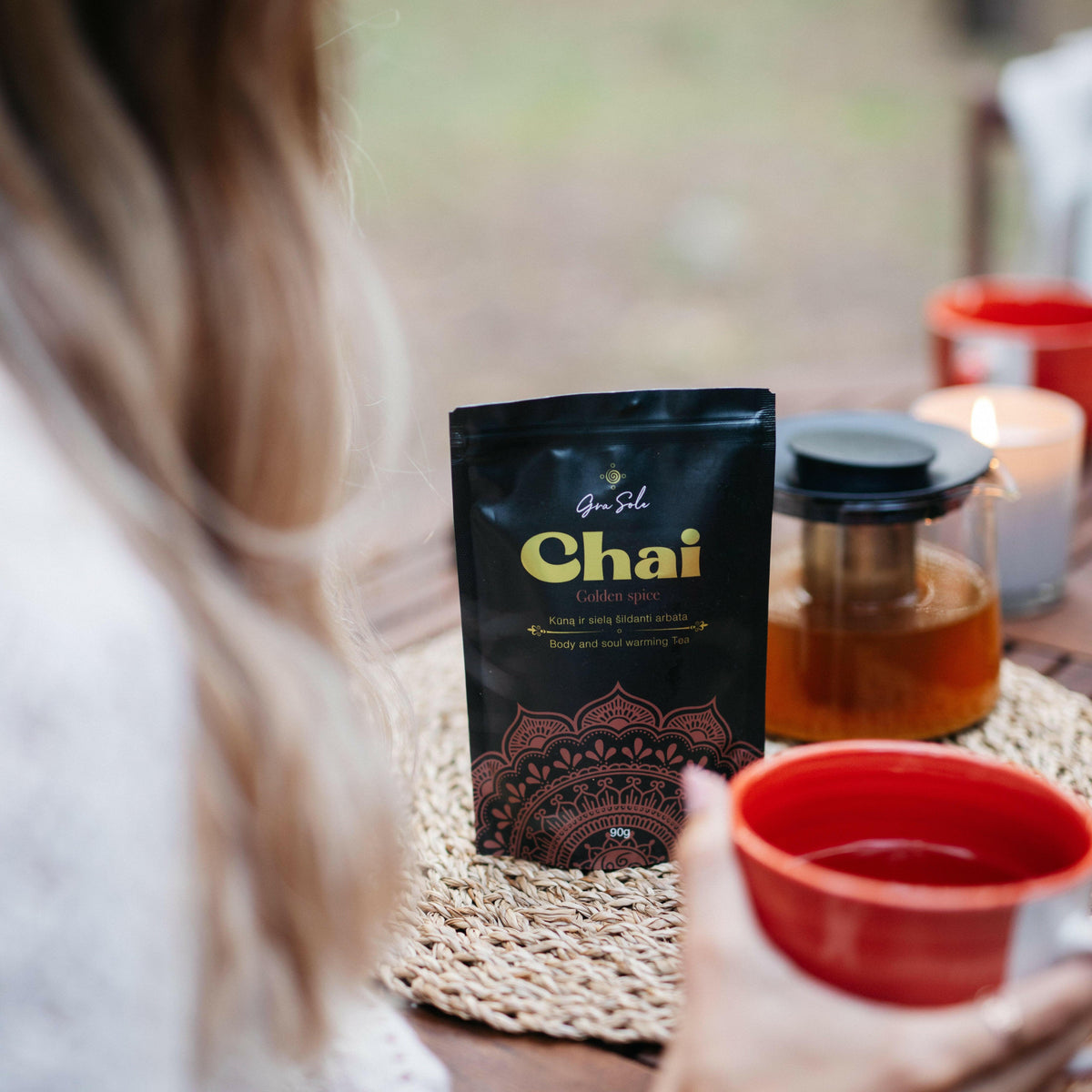 -20% GOLDEN SPICE CHAI ŠILDANTI PRIESKONIŲ ARBATA.