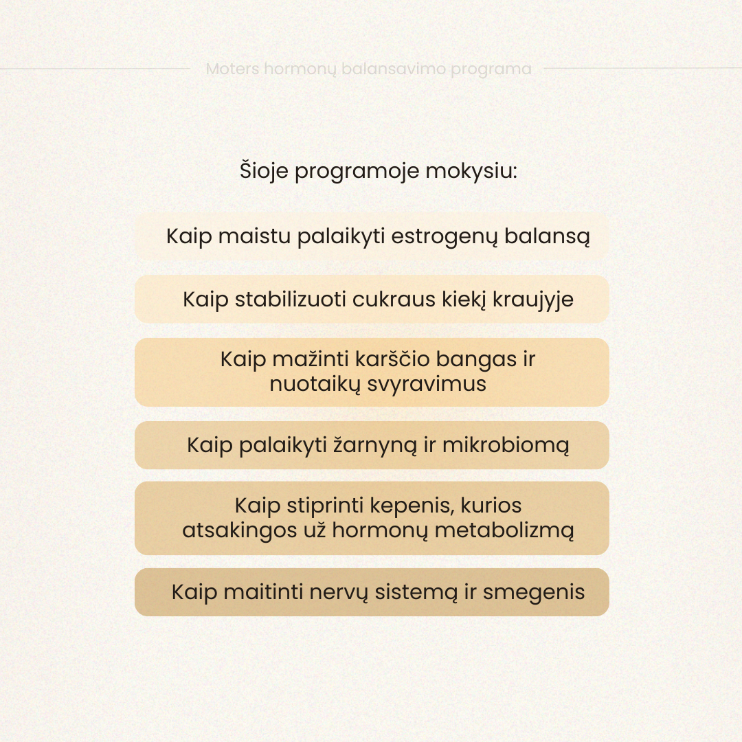 HORMONŲ MITYBA (Moters hormonų balansavimo programa) (Copy).