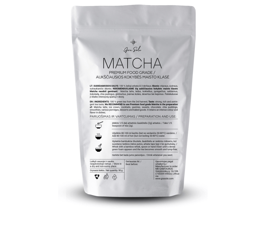 -10% MATCHA PREMIUM FOOD GRADE.