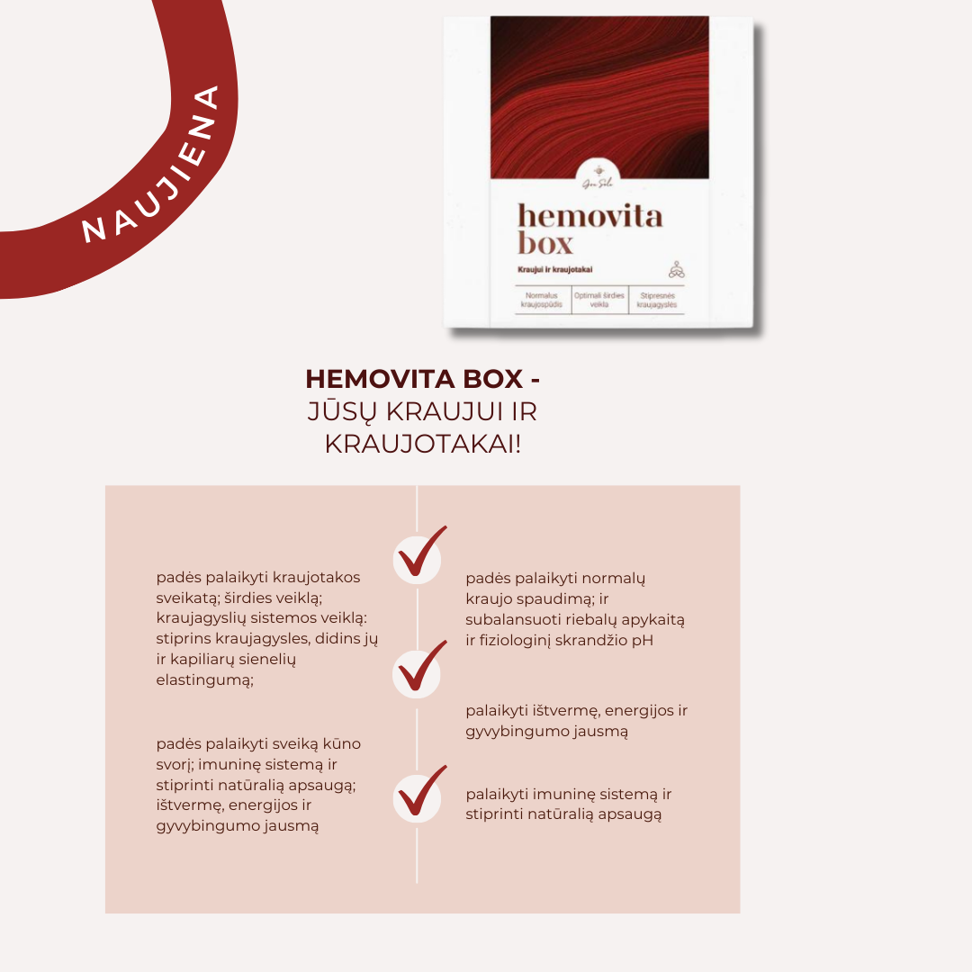 - 30% HEMOVITA BOX - KRAUJUI IR KRAUJOTAKAI.