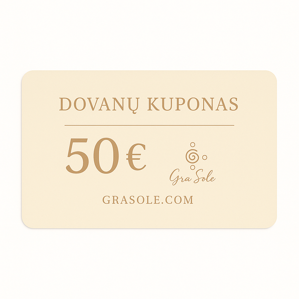 50 eur vertės dovanų kuponas