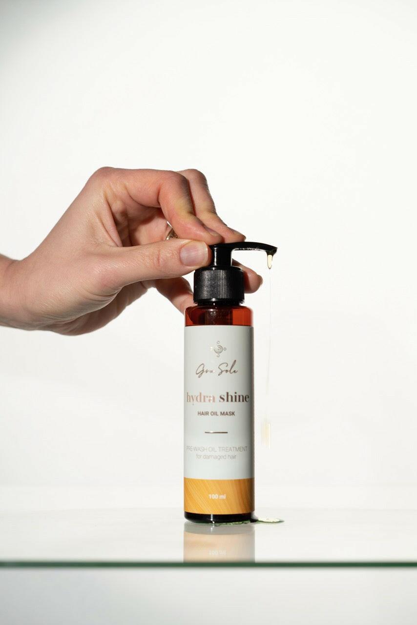-20% ALIEJINĖ PLAUKŲ KAUKĖ, HYDRA SHINE 100 ML.