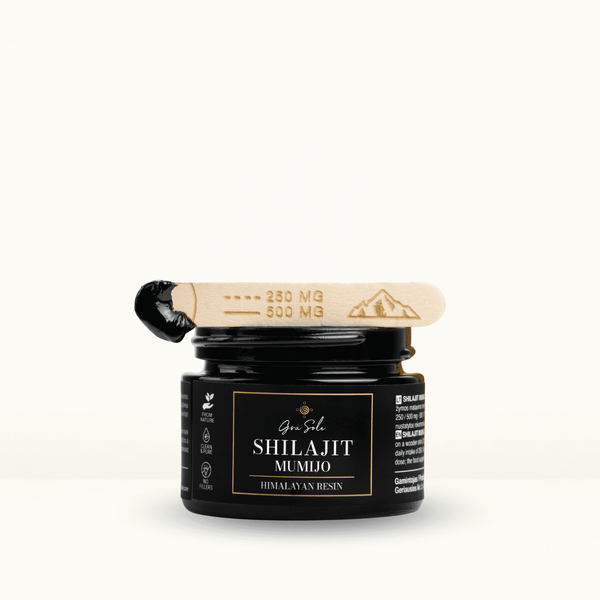 Shilajit Mumijo – natūrali Himalajų derva energijai, ištvermei, organizmo gyvybingumui ir kasdienei gerai savijautai palaikyti.