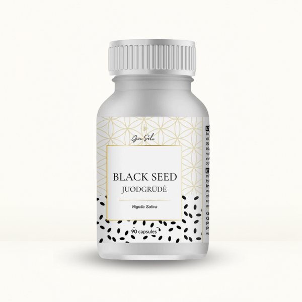 GraSole Juodgrūdė (Black Seed) – maisto papildas imuniteto, virškinimo sistemos ir organizmo apsauginių funkcijų palaikymui