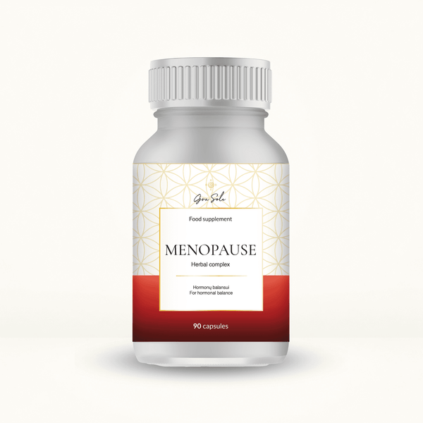 MENOPAUSE maisto papildas moterims menopauzės ir postmenopauzės laikotarpiu – natūralus augalinių komponentų kompleksas hormonų balansui, karščio bangų mažinimui, emocinei pusiausvyrai ir gerai savijautai | GraSole