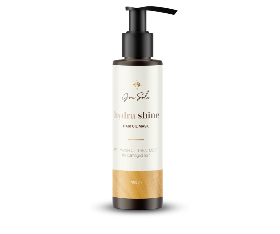 -20% ALIEJINĖ PLAUKŲ KAUKĖ, HYDRA SHINE 100 ML.