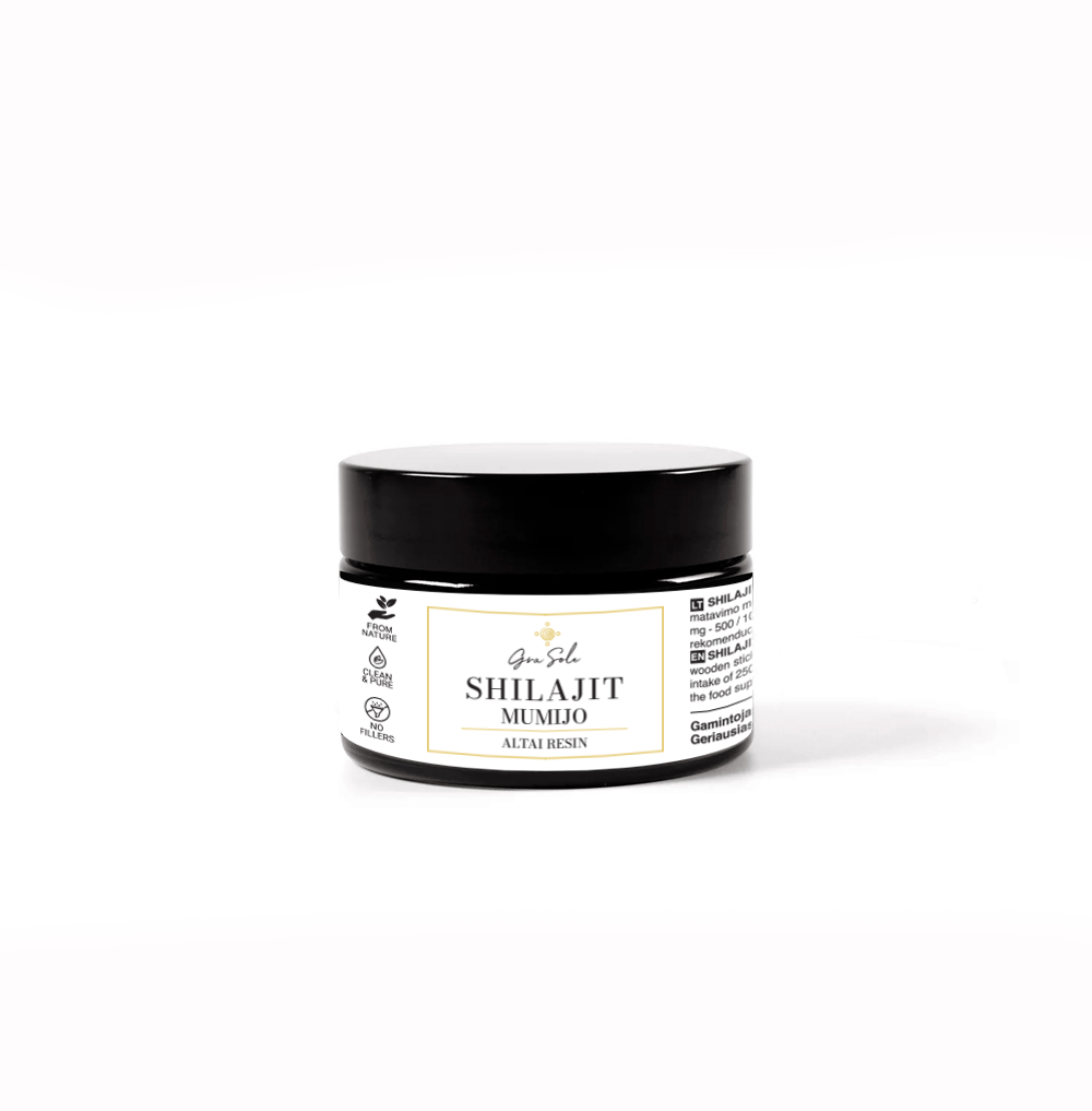 SHILAJIT MUMIJO ALTAI RESIN, DERVA (MAISTO PAPILDAS)