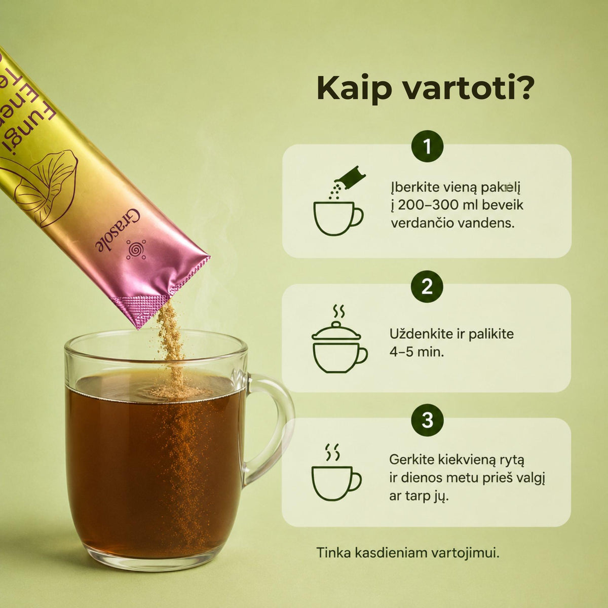 FUNGI ENERGY TEA (ARBATA pakeliuose)