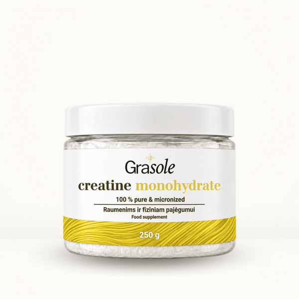 CREATINE MONOHYDRATE (MAISTO PAPILDAS).