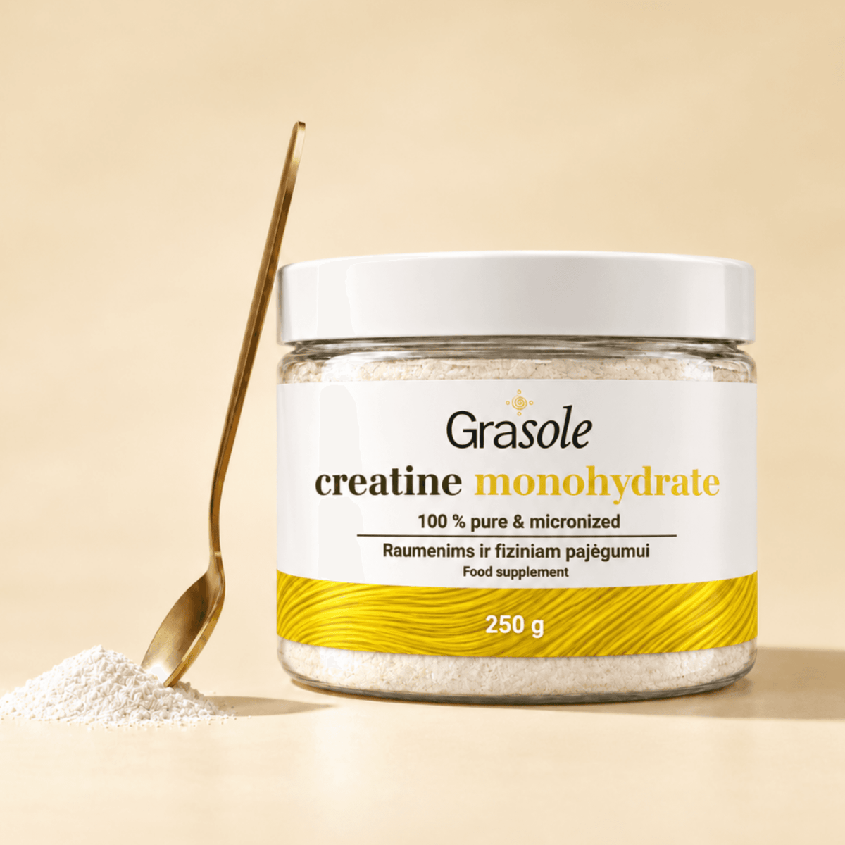 CREATINE MONOHYDRATE (MAISTO PAPILDAS).