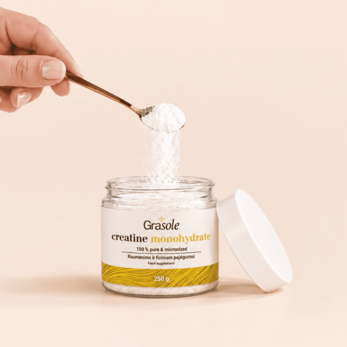 CREATINE MONOHYDRATE (MAISTO PAPILDAS).