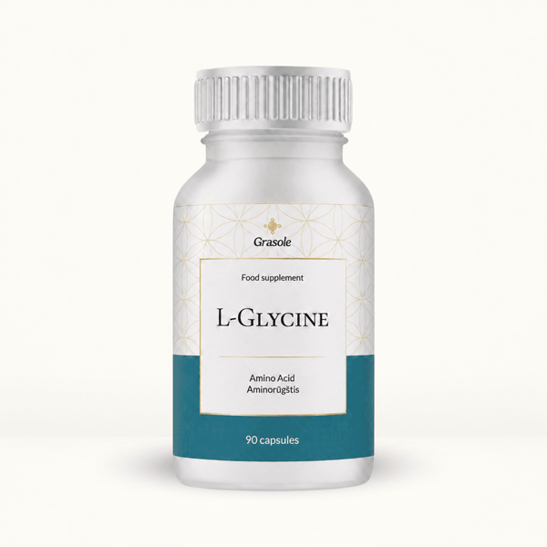 (NAUJIENA!) L-GLYCINE (MAISTO PAPILDAS)